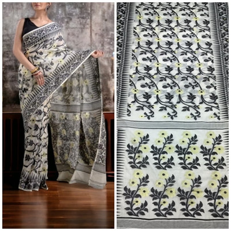 Silk Dhakai Sari - Etsy