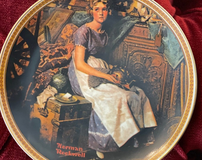 Dreaming In the Attic - Norman Rockwell - 1st Issue - Knowles China Co - Collectible Plate