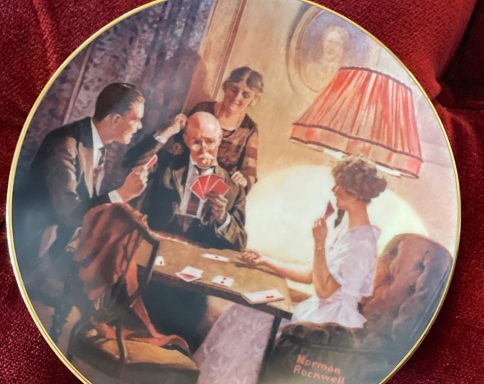 This Is The Room That Light Made - Norman Rockwell - Knowles China Co - Collectible Plate