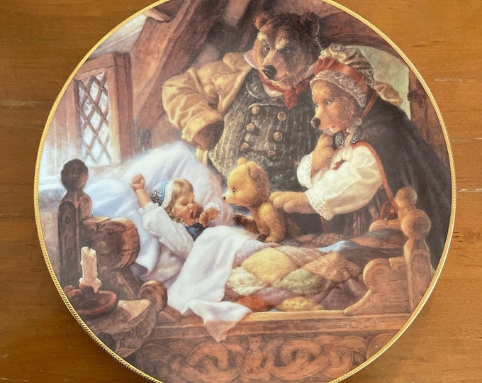 Goldilocks and the Three Bears - Knowles China Co - Collectible Plate - 1991