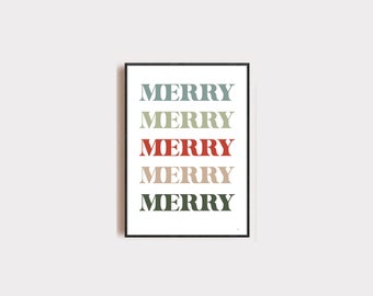 Merry - Holiday Print 8x12