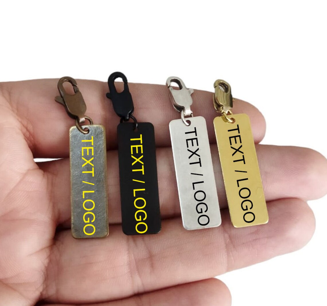 Pull Name Custom Zipper Pull Name Tag , Personalized Accessories - Etsy