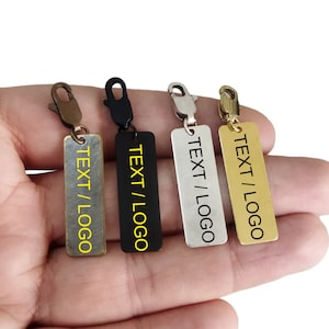 Custom Zipper Pull Name Tag , Personalized Accessories
