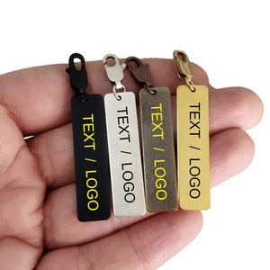 Pull Name Custom Zipper Pull Name Tag , Personalized Accessories - Etsy