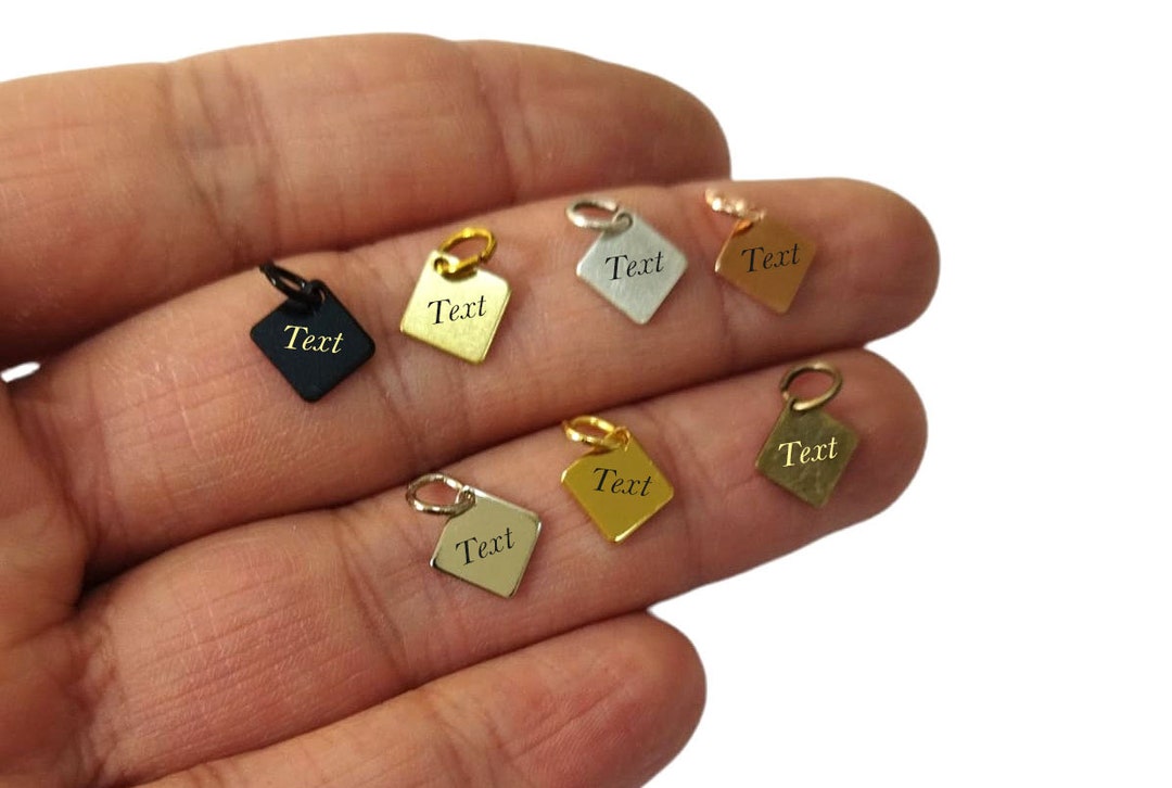 Custom Laser Engraved Tag , Jewelry Personalized Tag ,custom Logo Tag