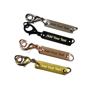 Custom Laser Engraved Clasps , Tiny Necklace Chain Clasps , Personalized Clasp , Custom Jewelry Tag With Clasps ,Findings