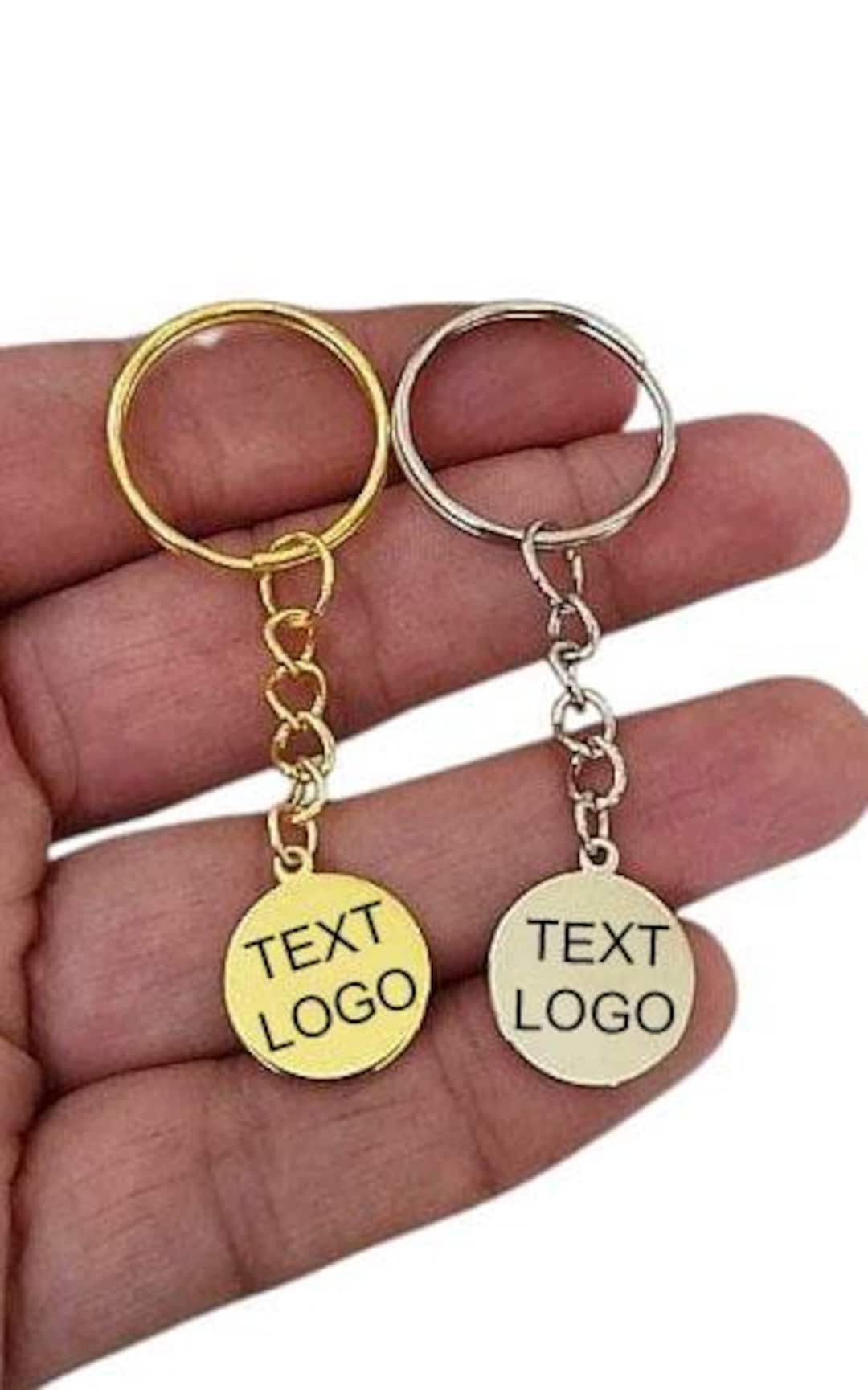 Custom Logo Bulk Keychains for Business - Personalized Brand Keychains ...