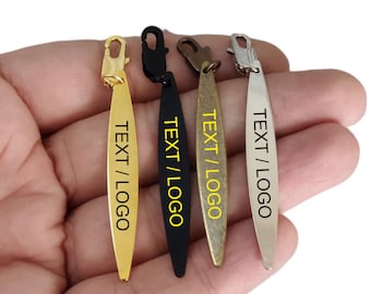Benutzerdefinierte Reißverschluss-Namensschild, personalisierte Accessoires