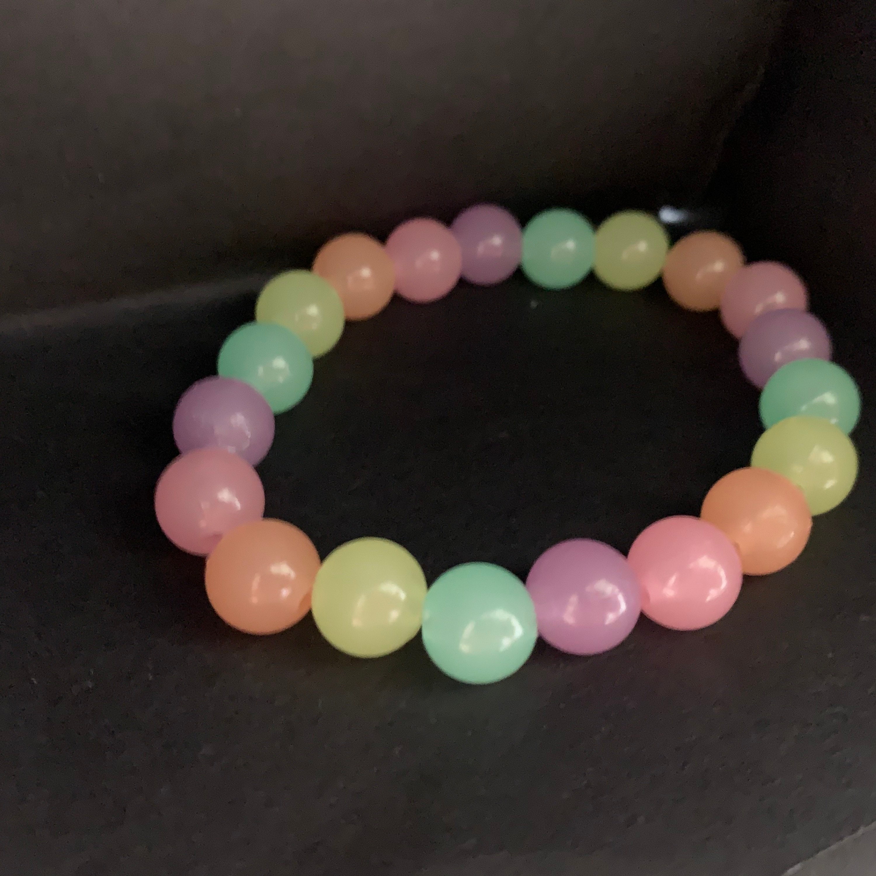 Glow in the dark Rainbow Bracelet Etsy