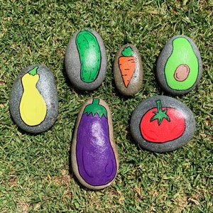 Painted Garden Rocks