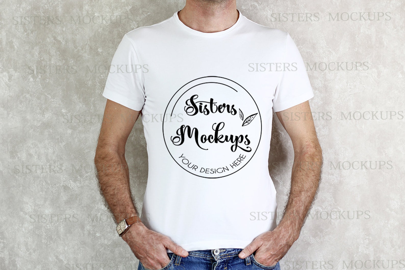 Download Man white shirt mockup White tshirt mockup photo t-Shirt ...