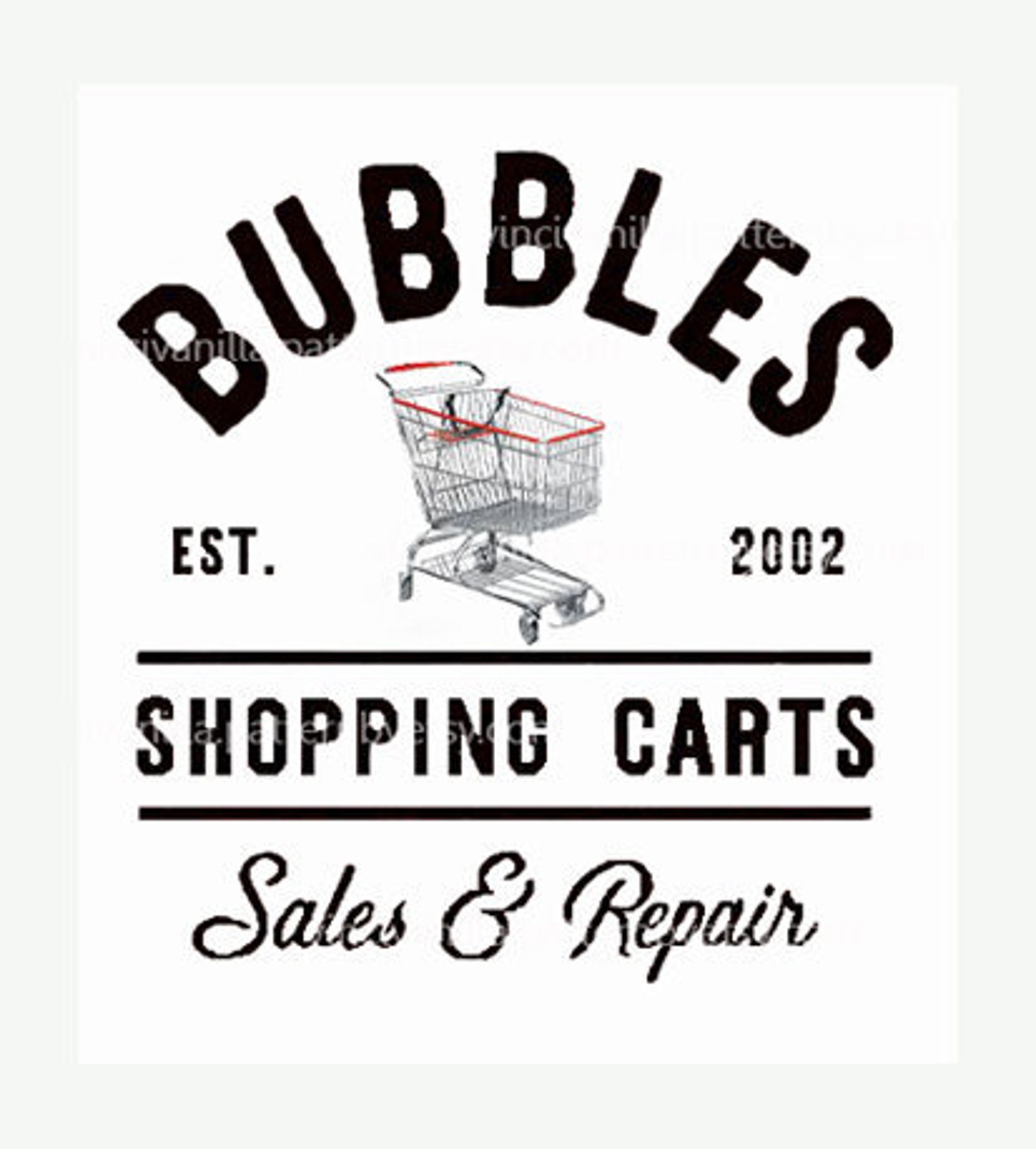 Bubbles Shopping Carts Digital Download Sublimation Design Etsy