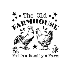 L’ancienne ferme SVG téléchargement numérique | Cut File Cricut, Silhouette