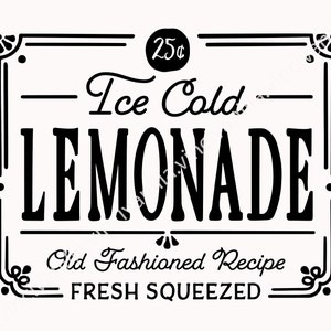 Ice cold Lemonade download digitale / Cut File Cricut, Silhouette / download istantaneo