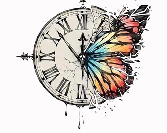 Butterfly Clock - Etsy