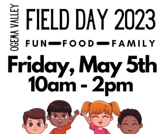 Editable Field Day Flyer Canva Template Editable Carnival Family Fun