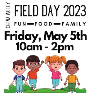 Field Day Flyer & Signs Template