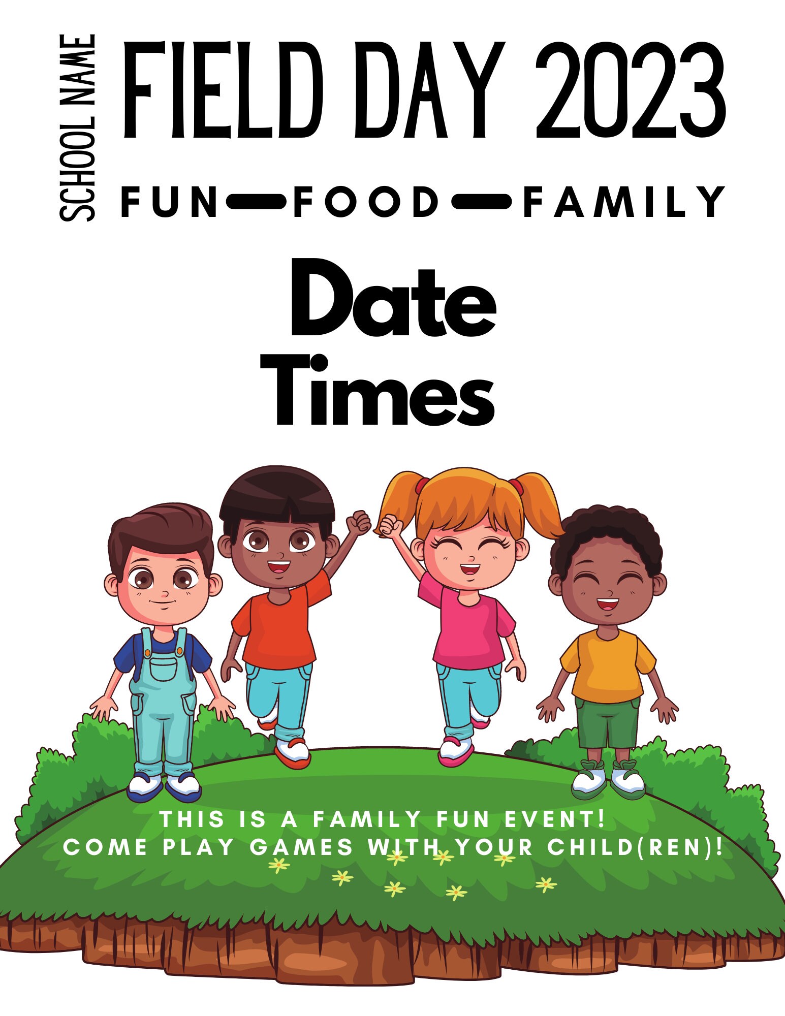 Field Day Flyer & Signs Template - Etsy