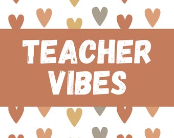Boho Teacher Shirt Template - Customizeable!