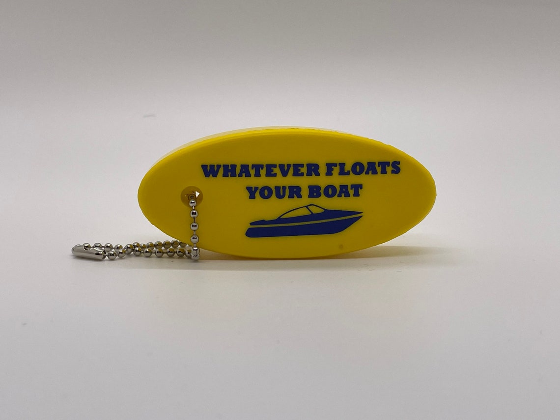 Customized Floatable Boat Keychain Etsy