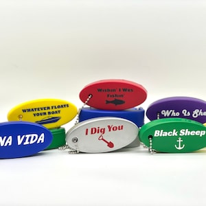 Customized Floatable Boat Keychain