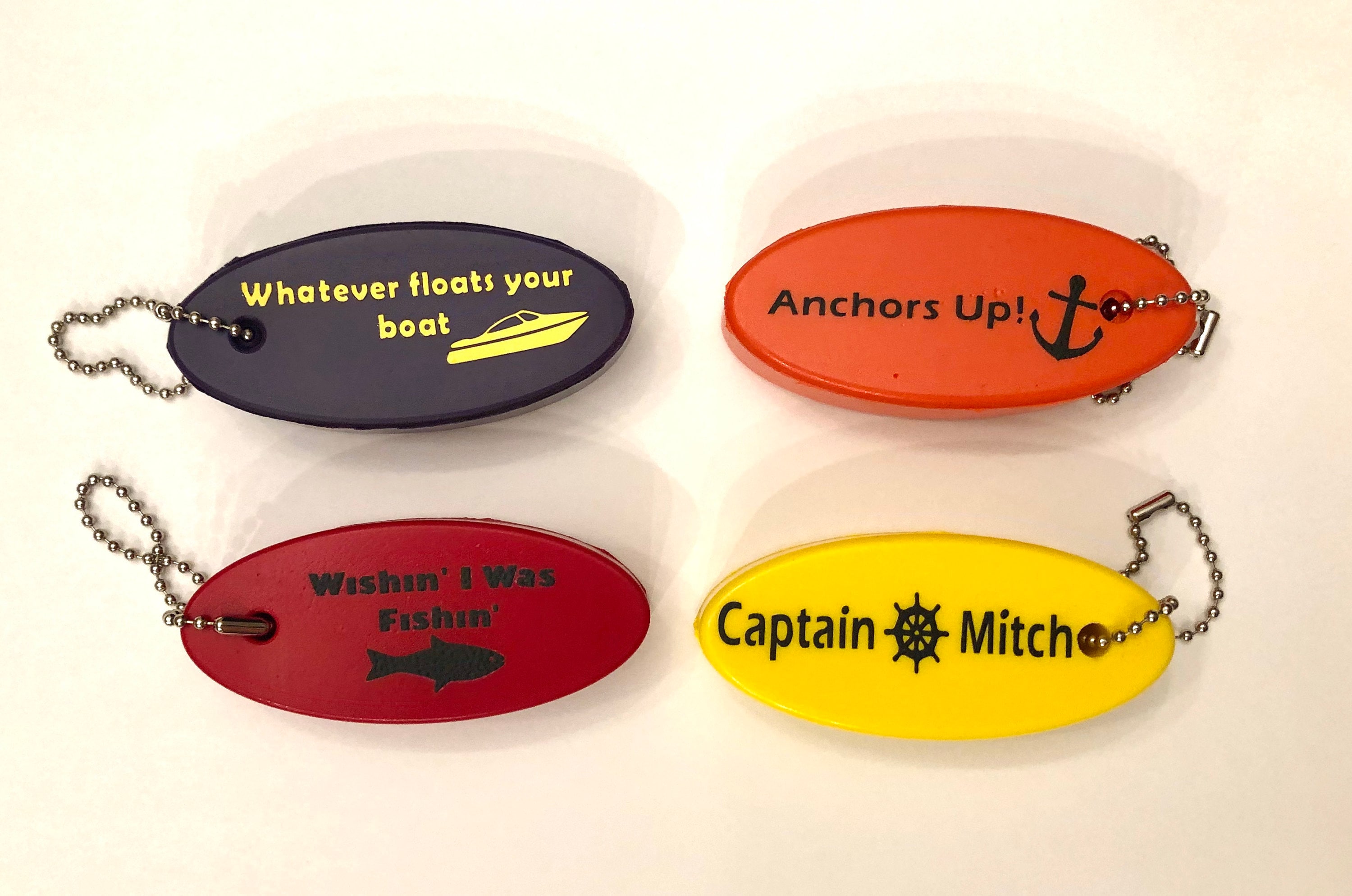 Customized Floatable Boat Keychain Etsy