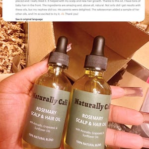 Rosemary Sage Hair Growth Oil: Organic Herbal Scalp Treatment