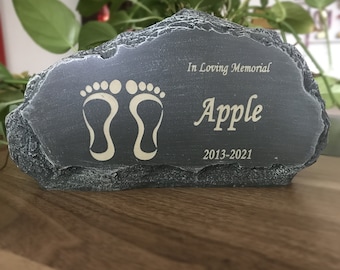 Personalized Baby Memorial Garden Stone, Miscarriage Memorial Stone, Infant Baby Loss Keepsake Gift,Miscarriage Gifts For Mothers Or Dad