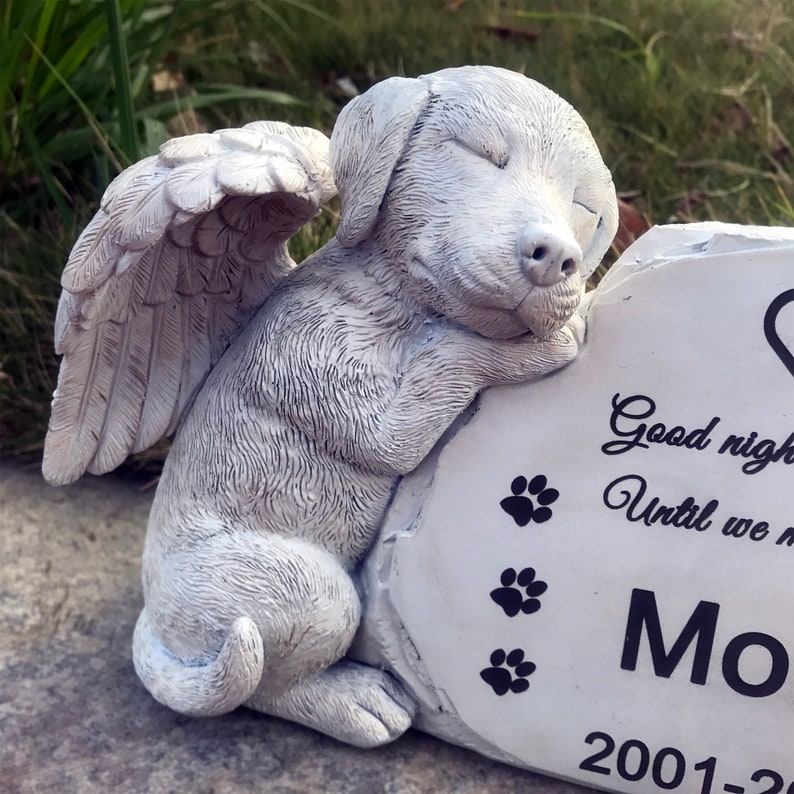 Personalized Dog Angel Pet Memorial Grave Marker Tribute Etsy