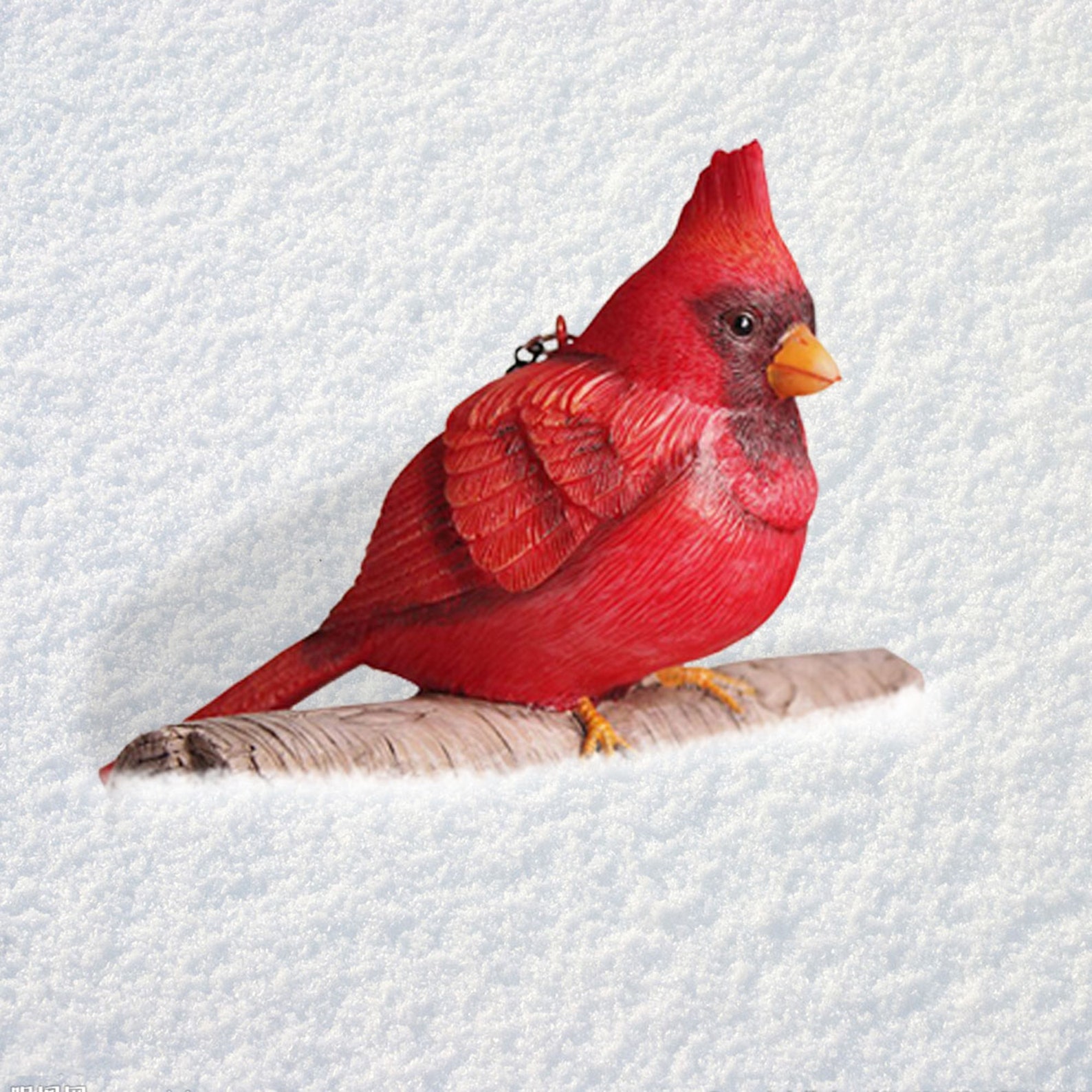 Mini Red Cardinal Bird Ornament on A Tree for Outdoor Indoor Etsy