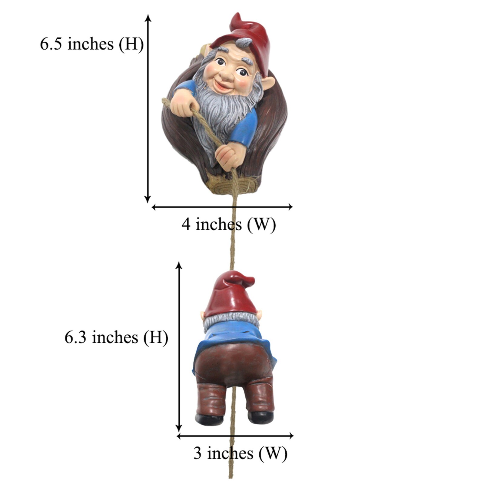 Climbing Gnomes Tree Hugger Garden Tree Etsy