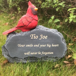 Personalized Memorial Garden Stone, Sympathy Gift for Pet, Lovers, Animals So On, Indoor/Outdoor Customized Memorial Rack, Decorative Stone