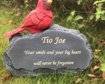 Personalized Memorial Garden Stone, Sympathy Gift for Pet, Lovers, Animals So On, Indoor/Outdoor Customized Memorial Rack, Decorative Stone