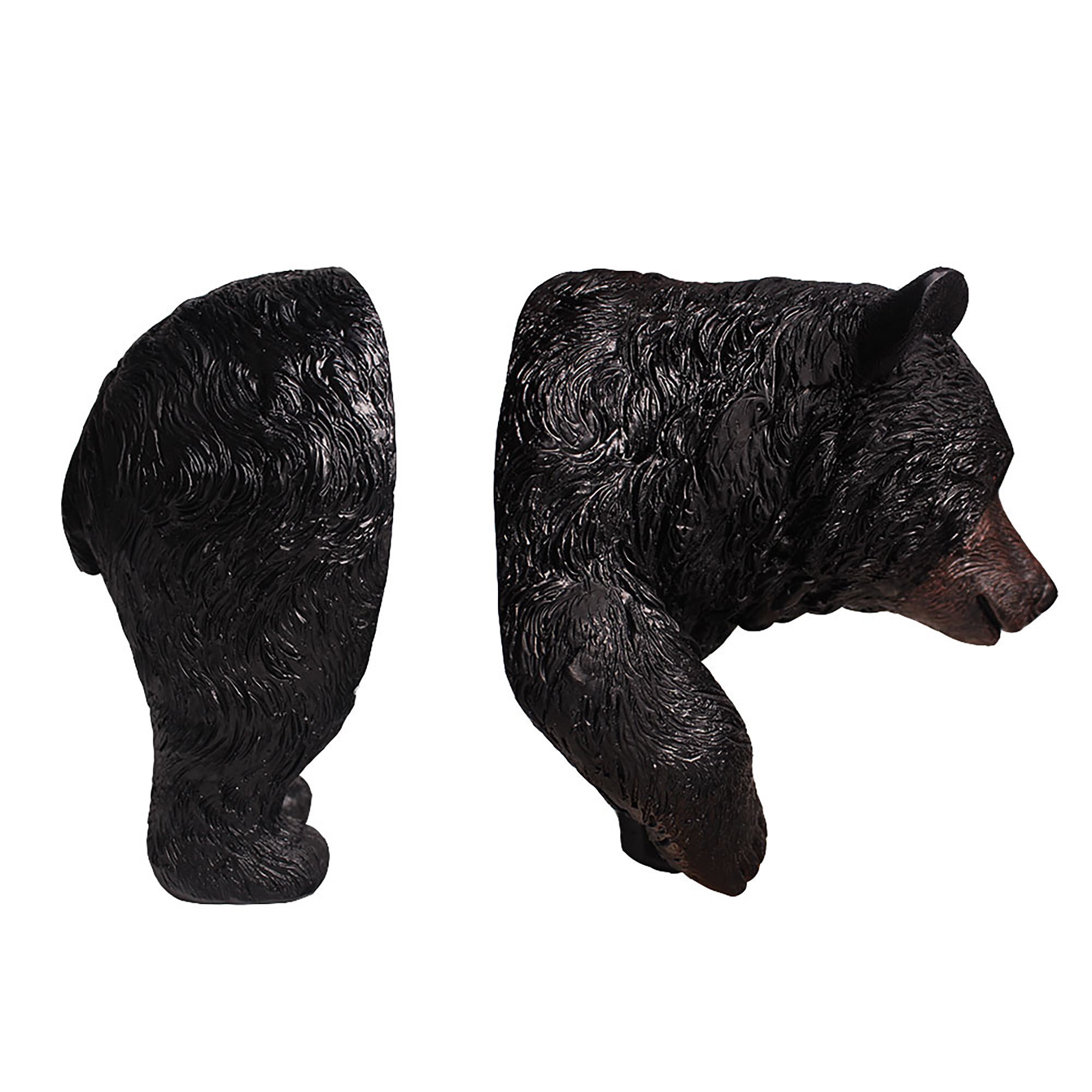 Small Black Bear Tree Huggers Sculpture Garden Decorbear Tree Etsy