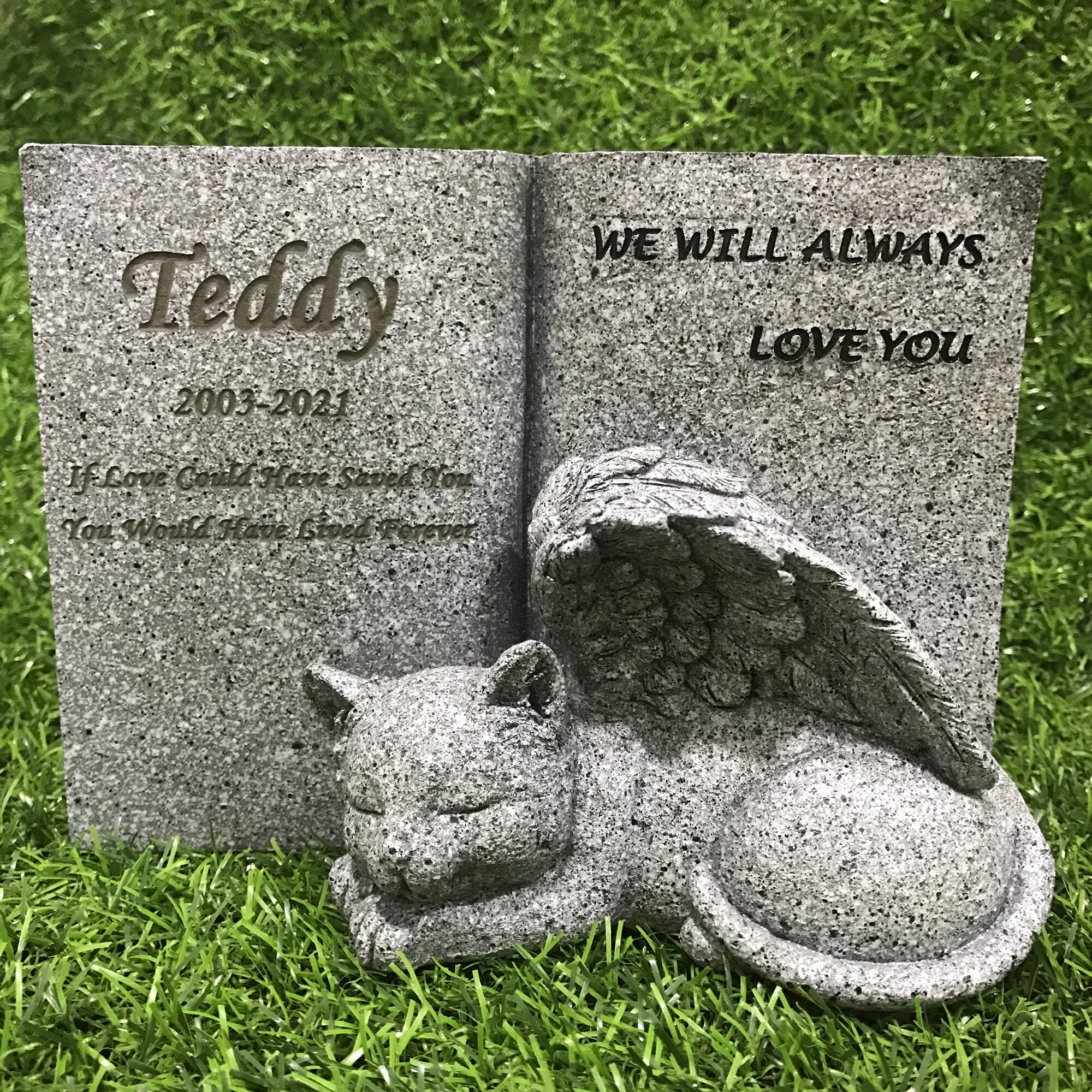 Personalizedpet Tombstone Cat Memorial Stone Cat Headstone Etsy UK