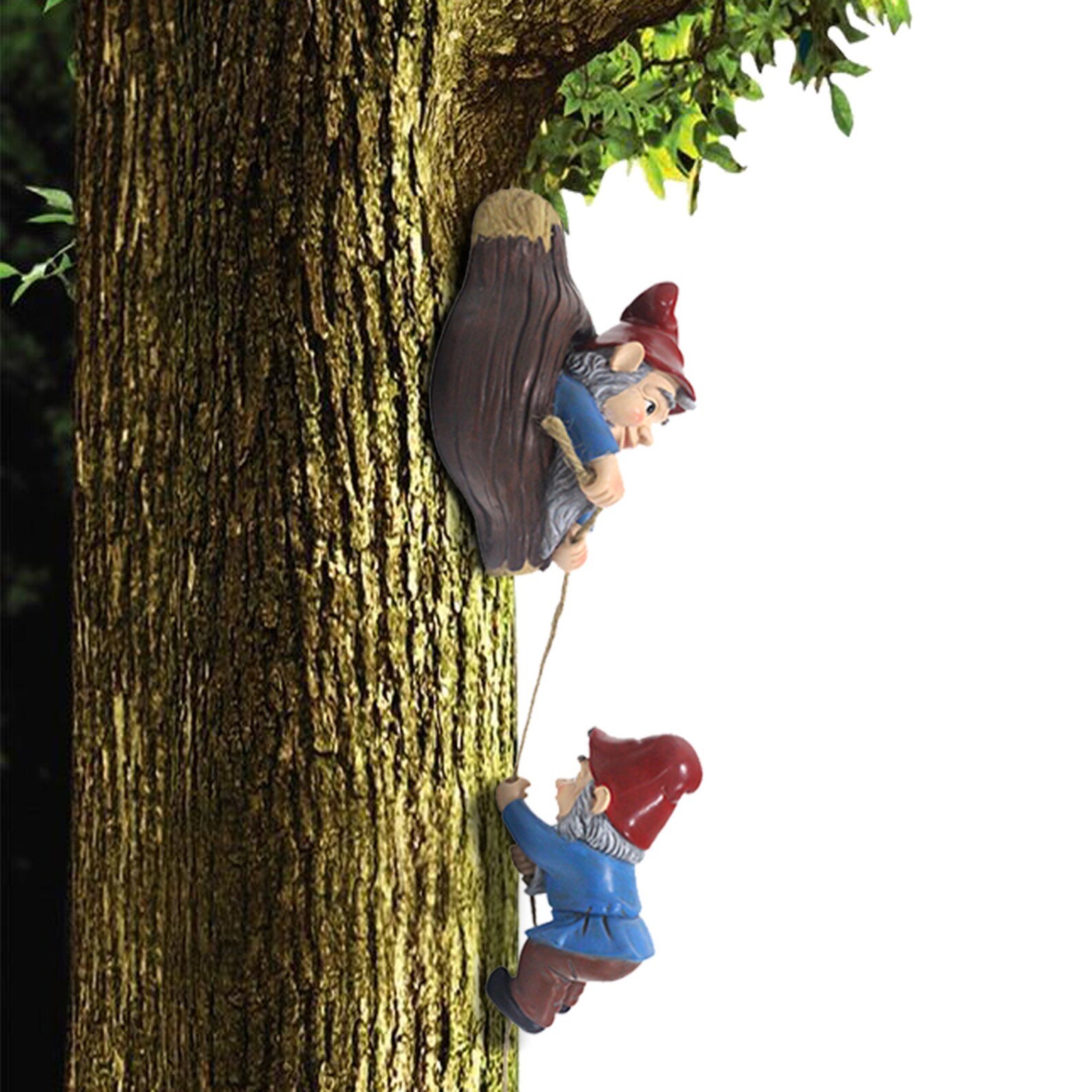 Climbing Gnomes Tree Hugger Garden Tree Etsy Canada