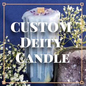 Custom Deity Candle, Magic Candles, Witchcraft Candle, Goddess Candle, Wicca, Pagan Candle, Spell Candle, Custom Candle, Ritual Candle