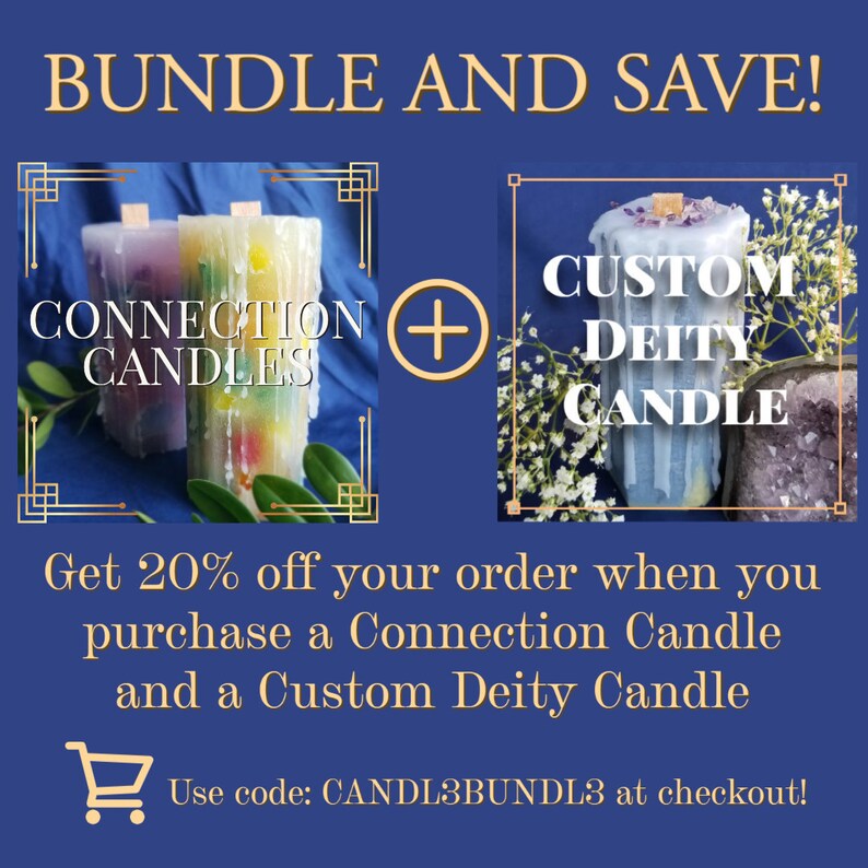Custom Deity Candle, Magic Candles, Witchcraft Candle, Goddess Candle