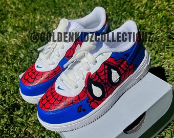 custom spiderman air force 1