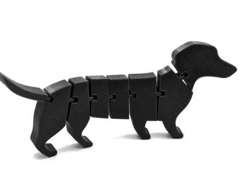 3D Printed Dachshund Figurine- Made to Order, Choose Your Color