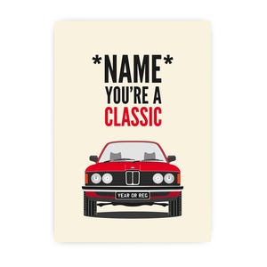 Personalised Classic BMW E21 Birthday Card bild 3
