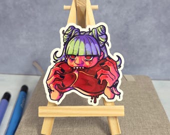 Yummy stake creepy Sticker Die Cut