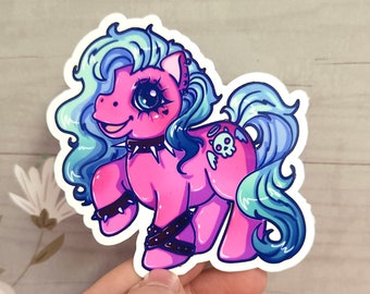 Alt Pony Die Cut Sticker: Waterproof Vinyl Decal