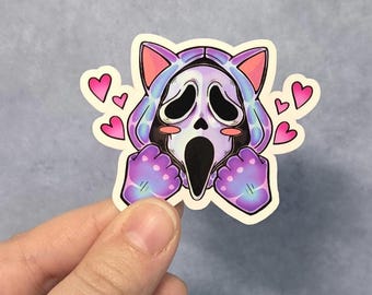 Spooky little guy die cut sticker