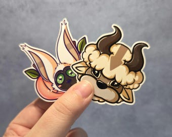 critters avatar die cut stickers- Momo&Appa