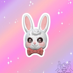 Cute Bunny kawaii sparkly Die Cut sticker