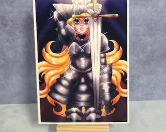 Dark knight Peach 5x7 Art Print
