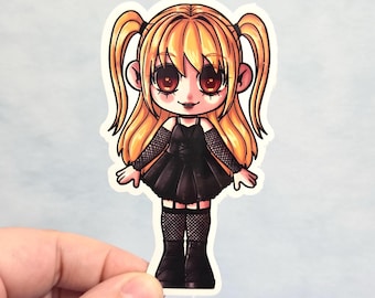 Chibi Misa Misa Anime Sticker: Waterproof Matte Vinyl Die Cut (Glossy Finish)