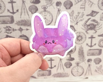 Bunny Donut kawaii sparkly Die Cut sticker