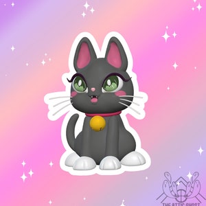 Cute kitty kawaii sparkly Die Cut sticker